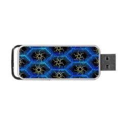 Blue Bee Hive Portable Usb Flash (two Sides) by Amaryn4rt