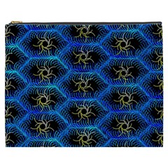 Blue Bee Hive Cosmetic Bag (xxxl) by Amaryn4rt