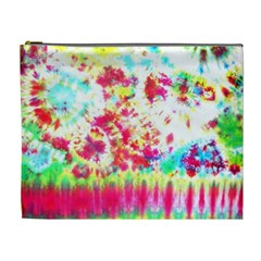 Pattern Decorated Schoolbus Tie Dye Cosmetic Bag (xl) by Amaryn4rt