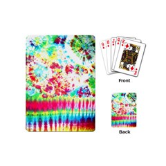 Pattern Decorated Schoolbus Tie Dye Playing Cards Single Design (mini) by Amaryn4rt