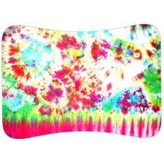 Pattern Decorated Schoolbus Tie Dye Velour Seat Head Rest Cushion by Amaryn4rt