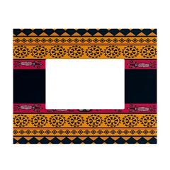 Pattern Ornaments Africa Safari Summer Graphic White Tabletop Photo Frame 4 x6  by Amaryn4rt