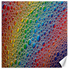 Bubbles Rainbow Colourful Colors Canvas 16  X 16  by Amaryn4rt