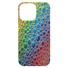 Bubbles Rainbow Colourful Colors Iphone 14 Pro Max Black Uv Print Case by Amaryn4rt