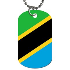 Flag Of Tanzania Dog Tag (two Sides) by Amaryn4rt