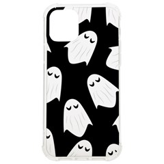 Ghost Halloween Pattern Iphone 12/12 Pro Tpu Uv Print Case by Amaryn4rt