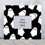 Ghost Halloween Pattern White Wall Photo Frame 5  x 7  Front