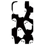Ghost Halloween Pattern iPhone 14 Pro Black UV Print Case Front