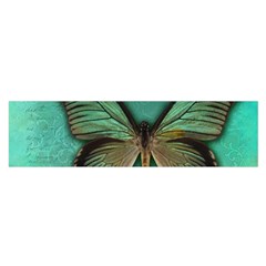 Butterfly Background Vintage Old Grunge Oblong Satin Scarf (16  X 60 ) by Amaryn4rt