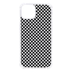 Black And White Checkerboard Background Board Checker Iphone 13 Tpu Uv Print Case by Amaryn4rt