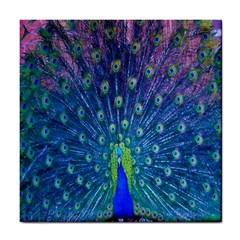 Amazing Peacock Tile Coaster by Simbadda