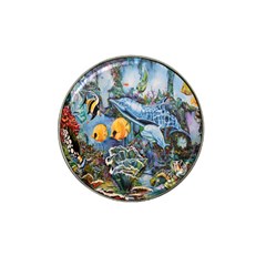 Colorful Aquatic Life Wall Mural Hat Clip Ball Marker by Simbadda