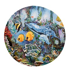 Colorful Aquatic Life Wall Mural Pop Socket (white) by Simbadda