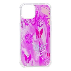 Butterfly Cut Out Pattern Colorful Colors Iphone 14 Tpu Uv Print Case by Simbadda