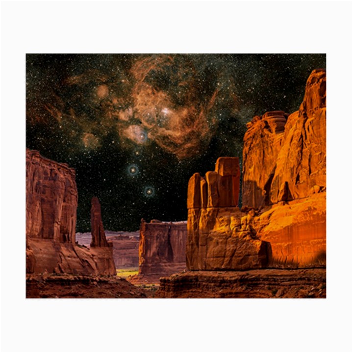 Geology Sand Stone Canyon Small Glasses Cloth