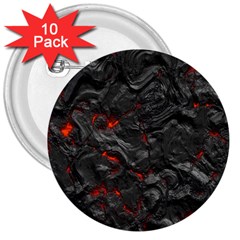 Volcanic Lava Background Effect 3  Buttons (10 Pack)  by Simbadda