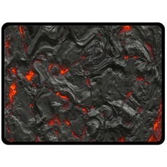 Volcanic Lava Background Effect Fleece Blanket (large)