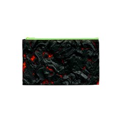 Volcanic Lava Background Effect Cosmetic Bag (xs) by Simbadda