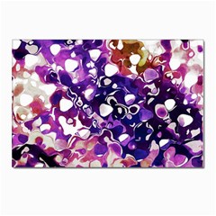 Paint Texture Purple Watercolor Postcards 5  X 7  (pkg Of 10) by Simbadda