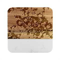 Paint Texture Purple Watercolor Marble Wood Coaster (square)