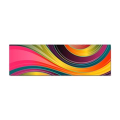 Abstract Colorful Background Wavy Sticker (Bumper)