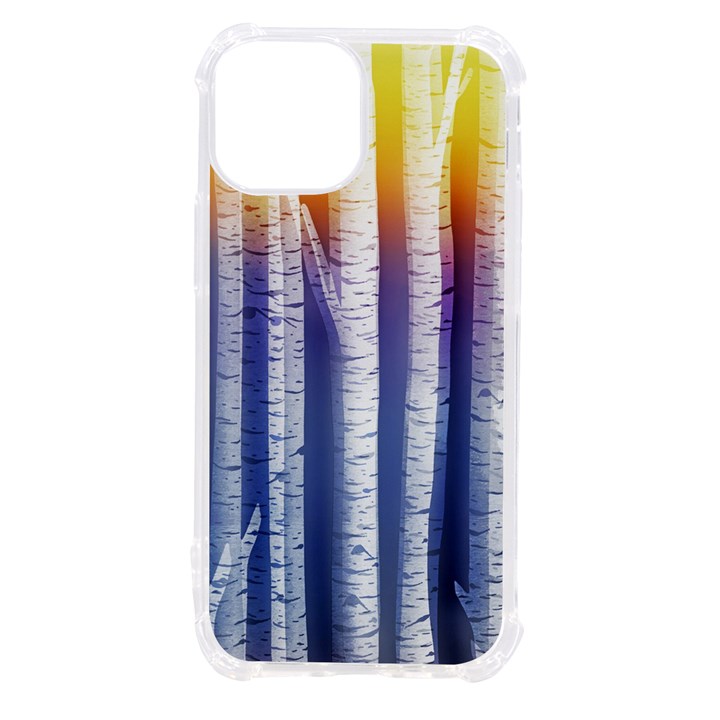 Birch Tree Background Scrapbooking iPhone 13 mini TPU UV Print Case