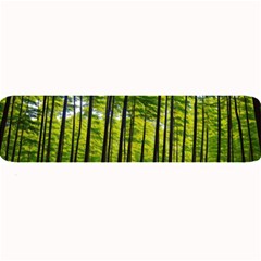 Green Forest Jungle Trees Nature Sunny Large Bar Mat by Ravend