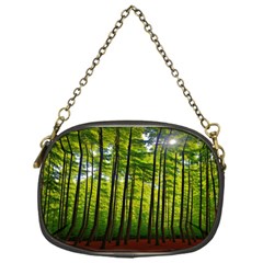 Green Forest Jungle Trees Nature Sunny Chain Purse (one Side)