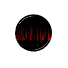 Scary Dark Forest Red And Black Hat Clip Ball Marker (10 Pack)