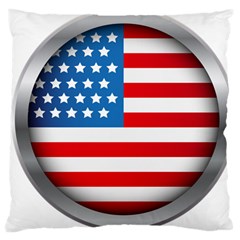 United Of America Usa Flag Large Cushion Case (one Side) by Celenk