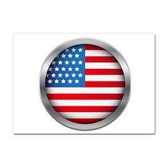 United Of America Usa Flag Crystal Sticker (a4)