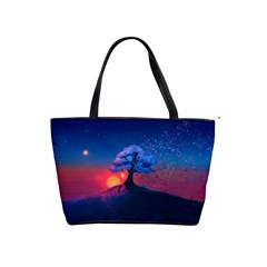 Dark Tree Sunset Landscape Art Classic Shoulder Handbag
