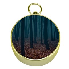 Dark Forest Nature Gold Compasses