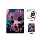 Nature Sunset Sky Clouds Palms Tropics Porous Playing Cards Single Design (Mini) Back