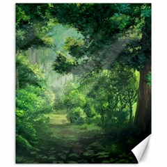 Anime Green Forest Jungle Nature Landscape Canvas 20  X 24 