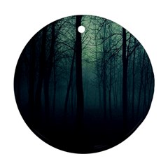 Dark Forest Round Ornament (two Sides)