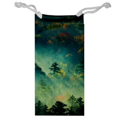 Green Tree Forest Jungle Nature Landscape Jewelry Bag