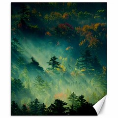 Green Tree Forest Jungle Nature Landscape Canvas 20  X 24  by Ravend