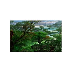 Jungle Forreast Landscape Nature Sticker Rectangular (100 Pack)