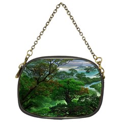 Jungle Forreast Landscape Nature Chain Purse (one Side)