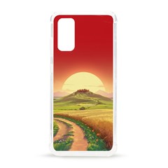 Landscape Sunset Orange Sky Pathway Art Samsung Galaxy S20 6 2 Inch Tpu Uv Case