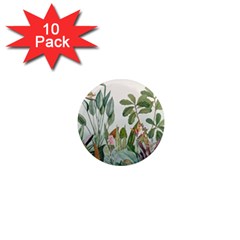 Tropical Jungle Plants 1  Mini Magnet (10 Pack) 