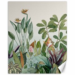 Tropical Jungle Plants Canvas 11  X 14 