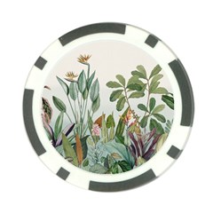 Tropical Jungle Plants Poker Chip Card Guard (10 Pack)