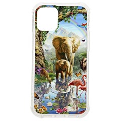 Beautiful Jungle Animals Iphone 12 Mini Tpu Uv Print Case	