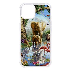 Beautiful Jungle Animals Iphone 14 Tpu Uv Print Case by Ravend