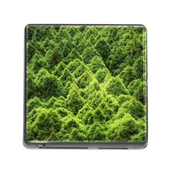 Green Pine Forest Memory Card Reader (square 5 Slot) by Ravend