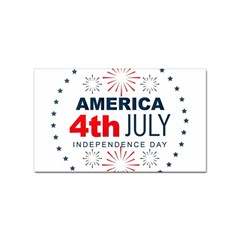 Independence Day Usa Sticker (rectangular) by Ravend