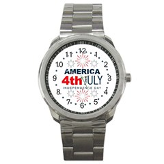 Independence Day Usa Sport Metal Watch