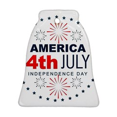 Independence Day Usa Bell Ornament (two Sides) by Ravend